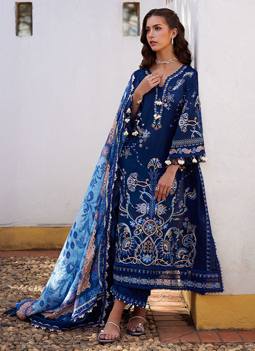 Farah Talib Aziz - Luxury Lawn Collection 2026 - Nia Navy